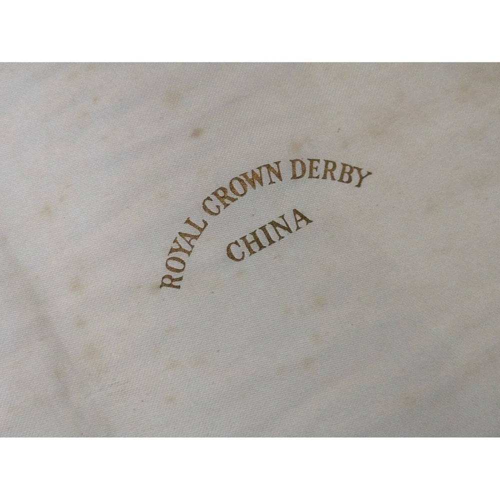 Set of 6 Royal Crown Derby Posies Knife Porcelain Handle 7 Inch Red Fitted Box